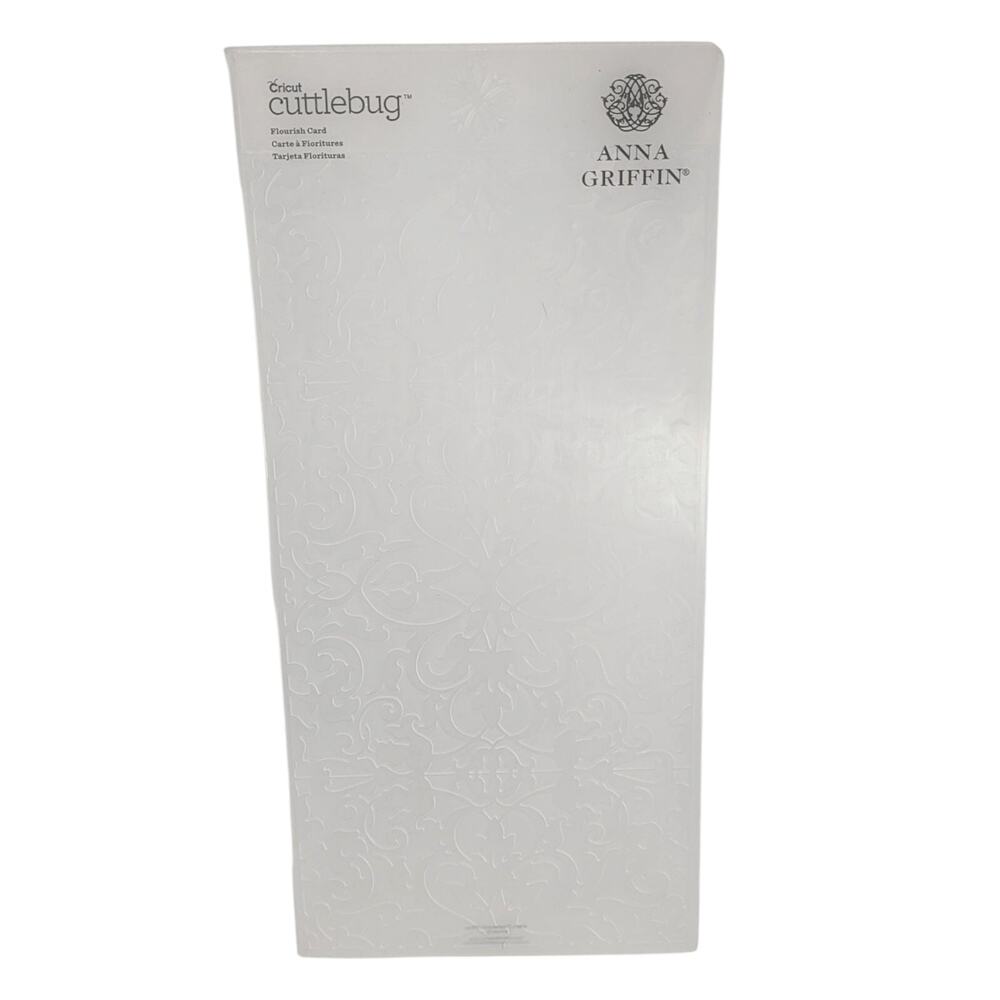 Anna Griffin Cricut Cuttlebug Flourish Card Embossing Folder 12” Long